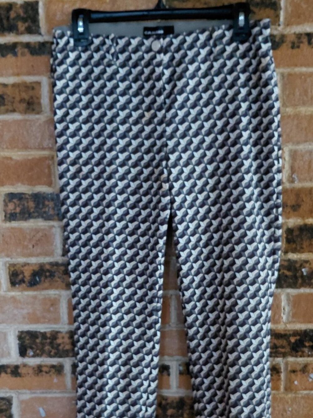Cambio Ros Cropped Geometric Design Pants